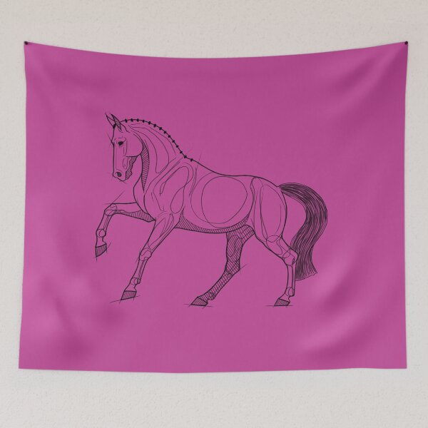 Item preview, Dressage Horse Sketch-Flying Lead Change designed and sold by DappledMoon.