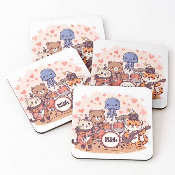 Item preview, Wildheart – Kawaii Animal Band Playing Live designed and sold by Lolabellebear81.