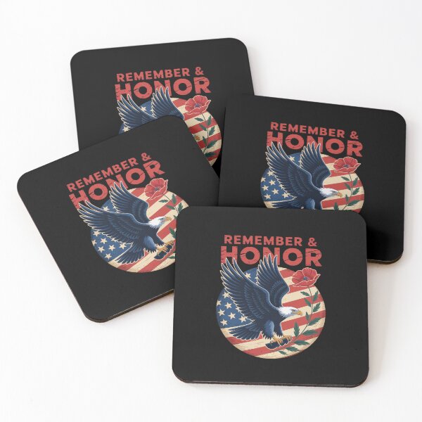 Item preview, Remember Honor Us Flag Eagle Poppy Flower Memorial Day Women designed and sold by SiegridOffical.