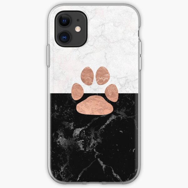 Paw - Marble - Animal Lovers iPhone Soft Case