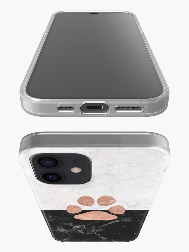 Alternate view of Paw - Marble - Animal Lovers iPhone Case & Cover