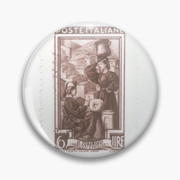 Item preview, Italian Sepia Brown Italy Vintage Postage Stamp designed and sold by red-amber65.