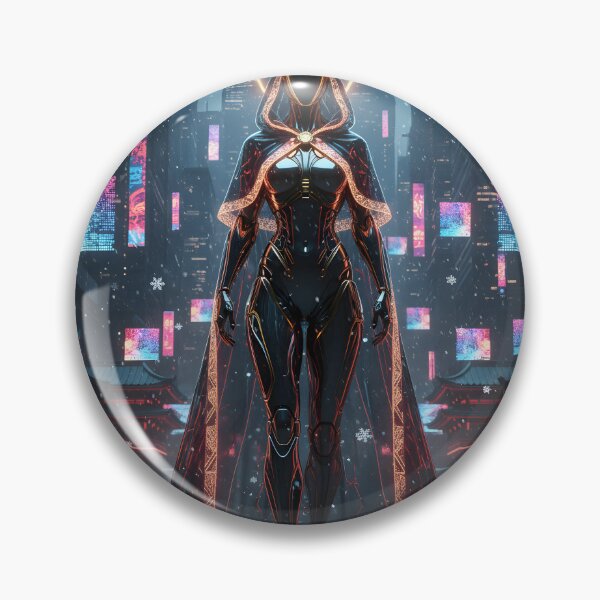 Item preview, AI Christmas Guardian — A Futuristic Holiday Vision designed and sold by DarkScorpio.