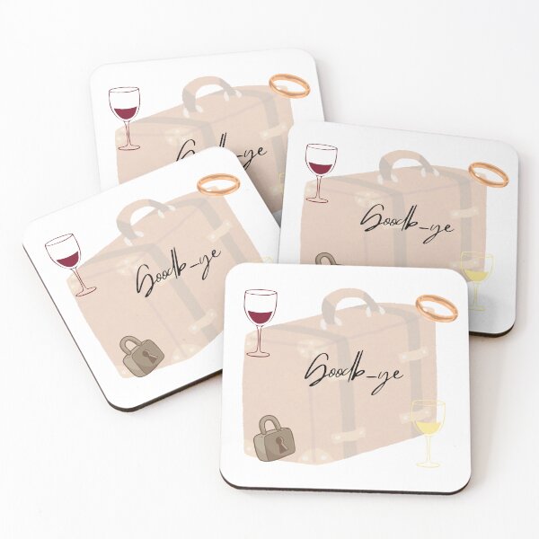 Item preview, Hwasa goodbye Minimal Aesthetic Inspired Art Minimal Art with Wine & Ring; Suitcase. designed and sold by Oichiana.