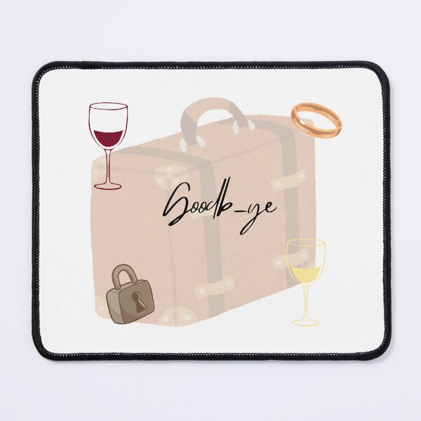 Item preview, Hwasa goodbye Minimal Aesthetic Inspired Art Minimal Art with Wine & Ring; Suitcase. designed and sold by Oichiana.