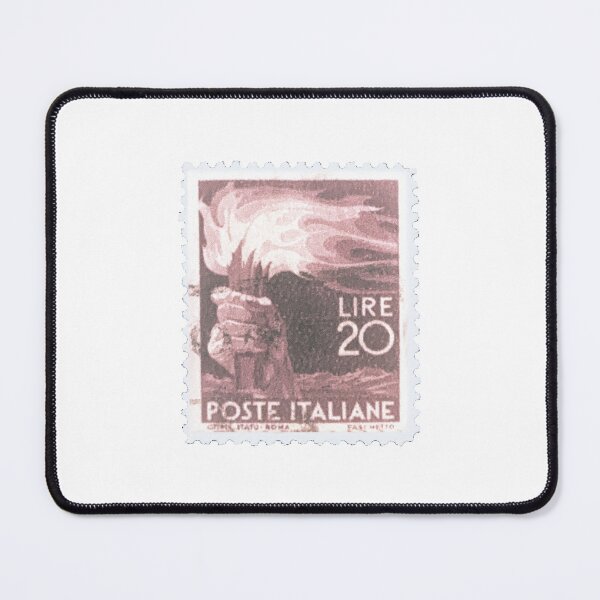 Item preview, Italian Sepia 20 Lire Torch Italy Vintage Postage Stamp designed and sold by red-amber65.