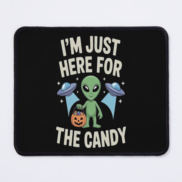 Item preview, Galactic Greeter Im Just Here For The Candy Ufo Halloween Extraterrestrial designed and sold by TeamLequid.
