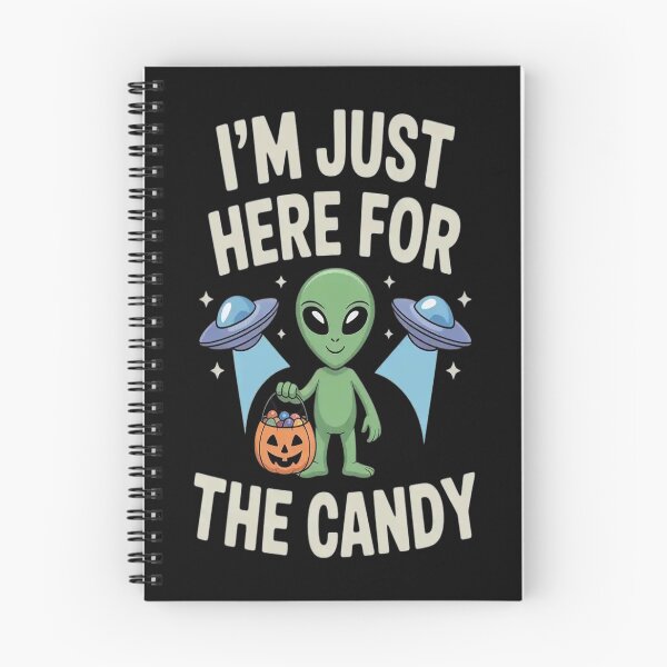 Item preview, Galactic Greeter Im Just Here For The Candy Ufo Halloween Extraterrestrial designed and sold by TeamLequid.