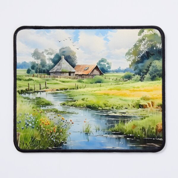 Item preview, Countryside Watercolor Background 11 designed and sold by CharlieDesings.