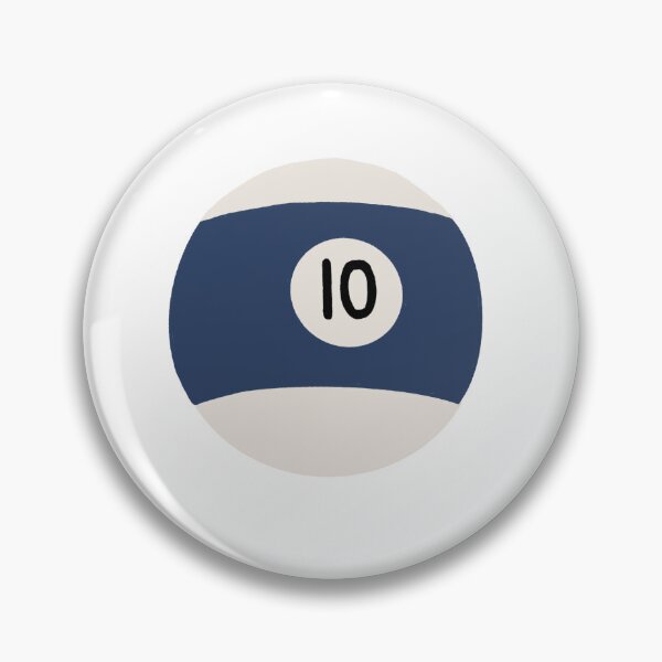 Item preview, Hand-Drawn Blue 10 Billiard Ball Illustration – Retro Pool Ball Art for Pool Players, Cue Sports Fans, and Billiards Lovers designed and sold by Tropical Blood.