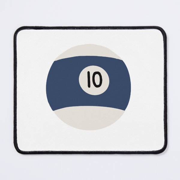 Item preview, Hand-Drawn Blue 10 Billiard Ball Illustration – Retro Pool Ball Art for Pool Players, Cue Sports Fans, and Billiards Lovers designed and sold by Tropical Blood.