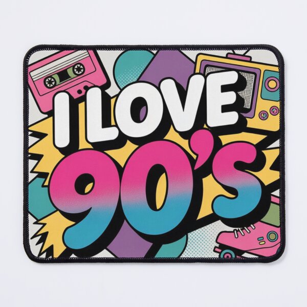 Item preview, I Love 90's Retro Aesthetic | Vintage 90s Nostalgia Graphic designed and sold by wardrop24.