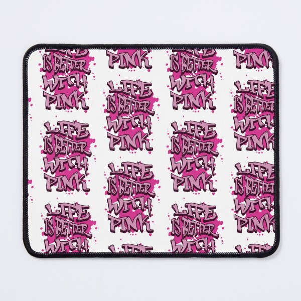 Item preview, "Life Is Batter With Pink" Quote Design designed and sold by GlamourCutieAI.