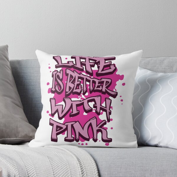 Item preview, "Life Is Batter With Pink" Quote Design designed and sold by GlamourCutieAI.