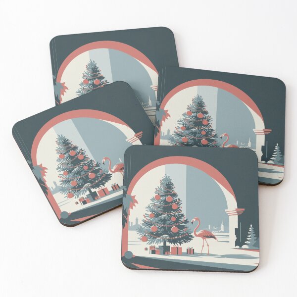 Item preview, Christmas Flamingo Wonderland designed and sold by NeatThingLover.