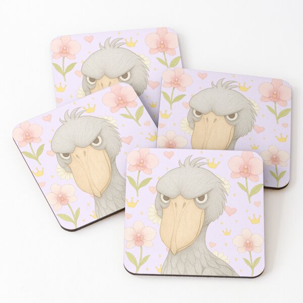 Item preview, Majestic Shoebill Close-Up - Purple designed and sold by HIMEKARI.