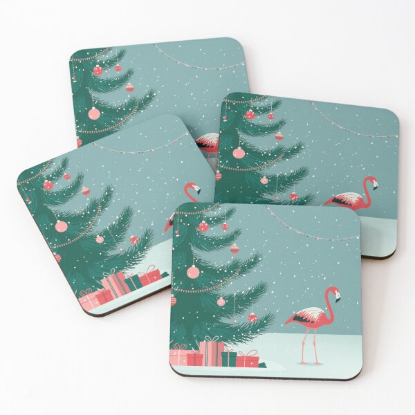 Item preview, Flamingo Christmas Magic designed and sold by NeatThingLover.
