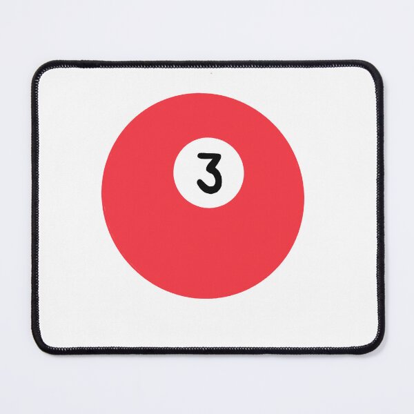 Item preview, Hand-Drawn Red 3 Billiard Ball Illustration – Bold Pool Ball Art for Billiards Players, Cue Sports Fans, and Retro Game Lovers designed and sold by Tropical Blood.