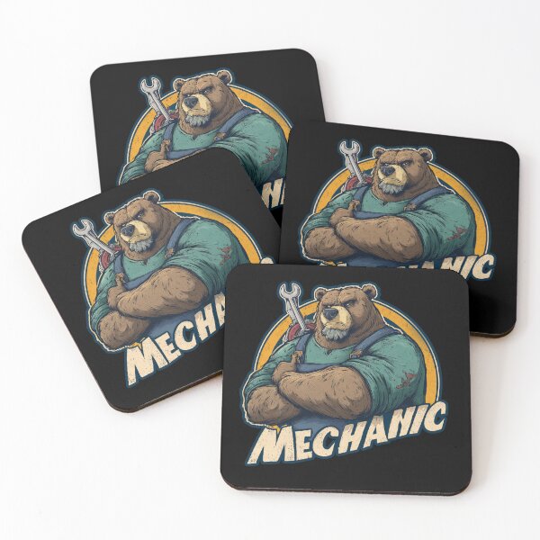 Item preview, Mechanic Bear Strong Workshop Motif designed and sold by titanosdesign.