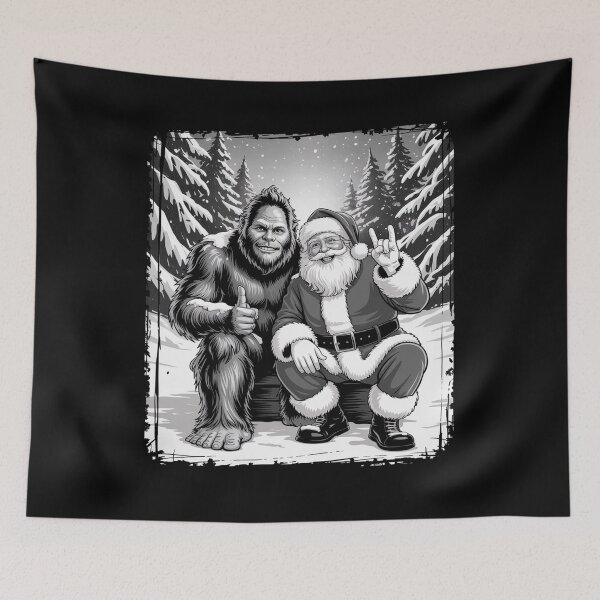 Item preview, Santa With Bigfoot Christmas designed and sold by SiegridOffical.