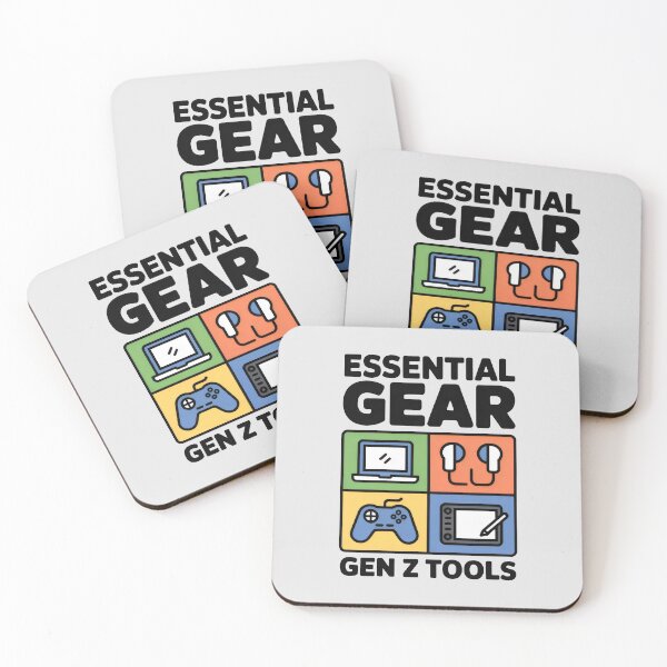Item preview, Essential Gen Z Tools Grid Design with Laptop, Earphones, Gamepad and Drawing Tablet designed and sold by SplashTastic.