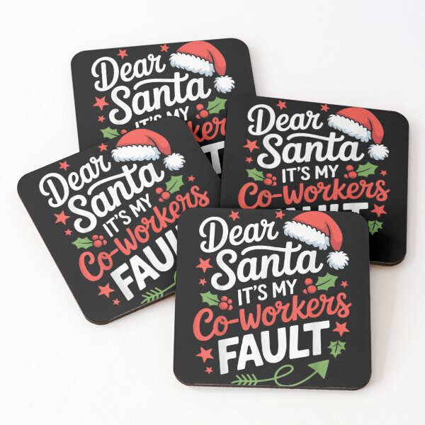 Item preview, Dear Santa It's My Co-Workers Fault Funny Christmas Blame Quote designed and sold by Aladino Tamayo.