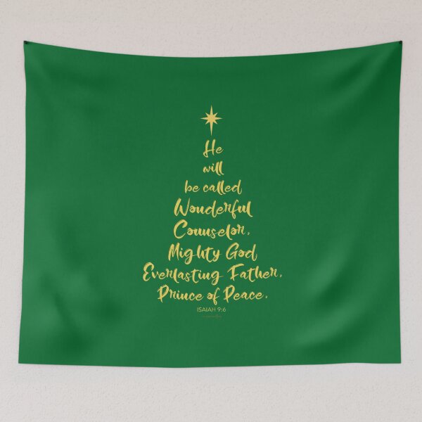Item preview, The Names of Jesus Christmas Tree - Isaiah 9:6 designed and sold by FTLOG.