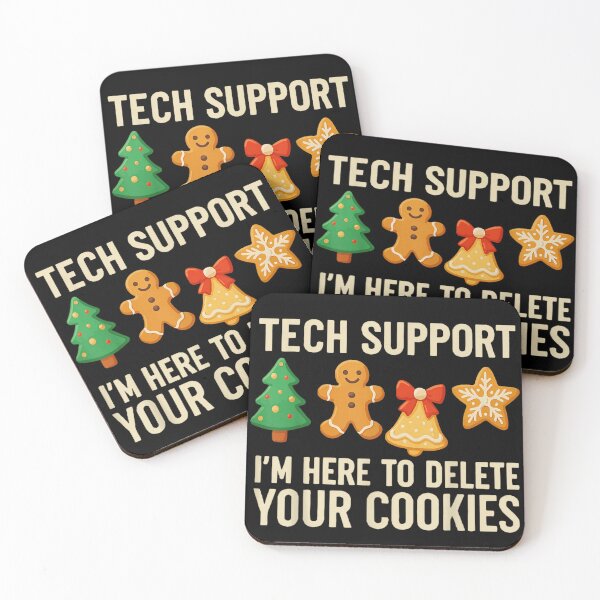 Item preview, Tech Support I'm Here To Delete Your Cookies Funny Christmas IT Joke designed and sold by Aladino Tamayo.