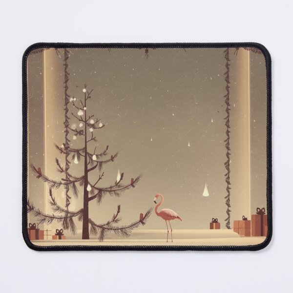 Item preview, Snowy Flamingo Christmas designed and sold by NeatThingLover.