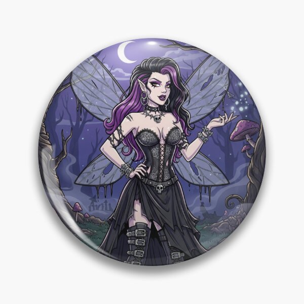 Item preview, Goth Fairy in Forest in the Mist designed and sold by Prestons Corner.