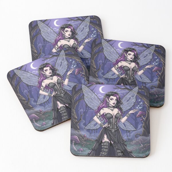 Item preview, Goth Fairy in Forest in the Mist designed and sold by Prestons Corner.