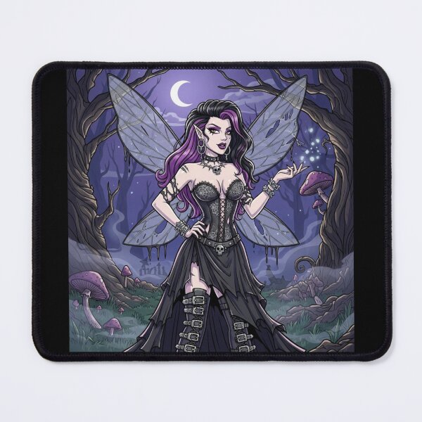 Item preview, Goth Fairy in Forest in the Mist designed and sold by Prestons Corner.