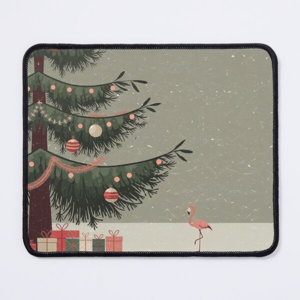 Item preview, Flamingo Frosty Christmas designed and sold by NeatThingLover.