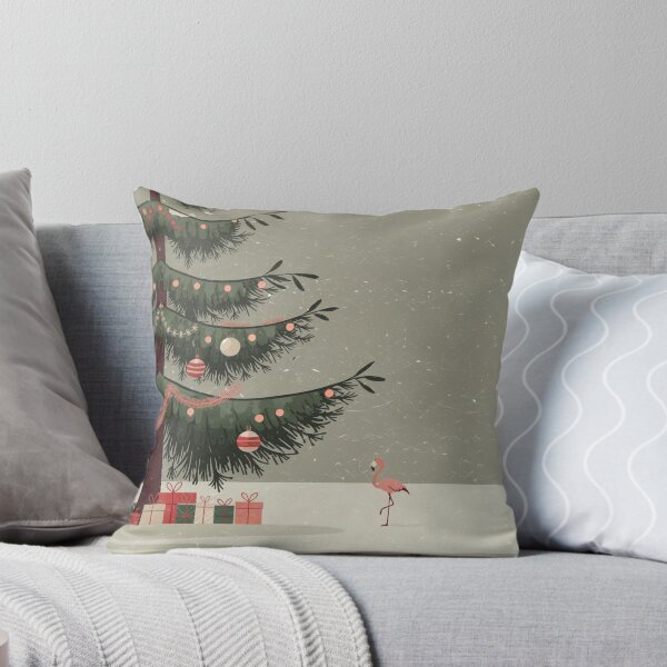 Item preview, Flamingo Frosty Christmas designed and sold by NeatThingLover.