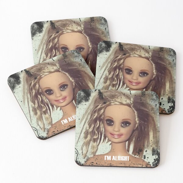 Item preview, Partied Out Doll Meme Face 'I'M ALRIGHT' designed and sold by Alpha Stag.