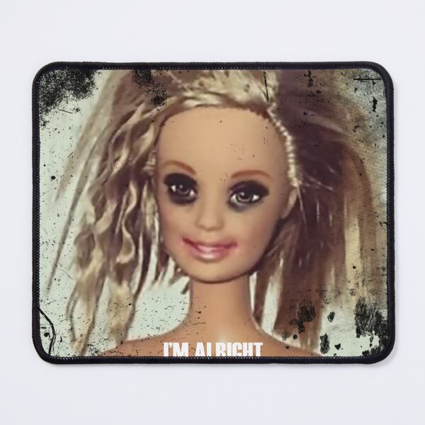 Item preview, Partied Out Doll Meme Face 'I'M ALRIGHT' designed and sold by Alpha Stag.