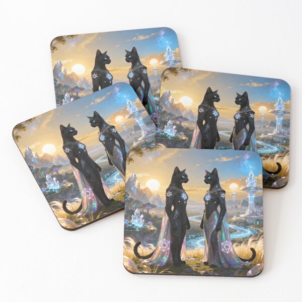 Item preview, Feline Lyran Cats – Mystical Star Cats designed and sold by SoniaSarkali.