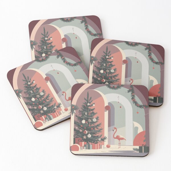 Item preview, Flamingo Christmas Night designed and sold by NeatThingLover.
