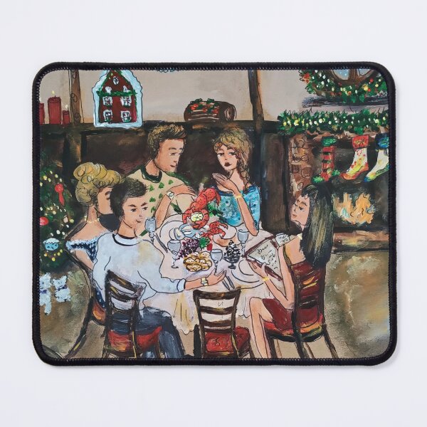 Item preview, Christmas at Home, Acrylic painting designed and sold by Julia-Syn.