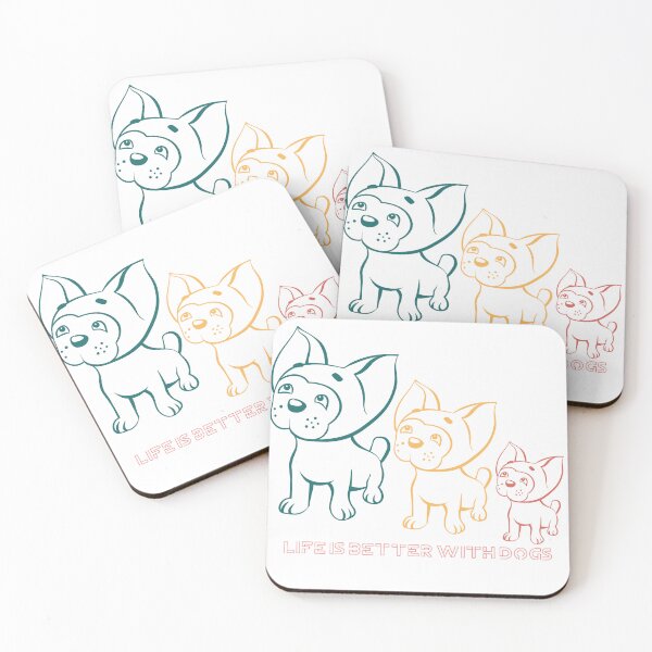Item preview, Life is Better with Dogs 6 dogs. designed and sold by "Vibe & Style Merch".