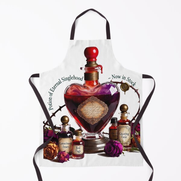 Item preview, Potion of Eternal Singlehood T-Shirt | Expired Romance Apothecary Sarcastic Anti-Dating Design designed and sold by YMLux.