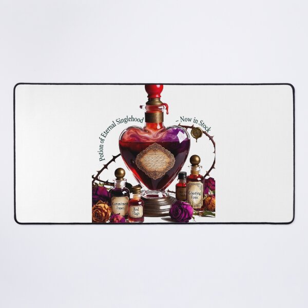 Item preview, Potion of Eternal Singlehood T-Shirt | Expired Romance Apothecary Sarcastic Anti-Dating Design designed and sold by YMLux.