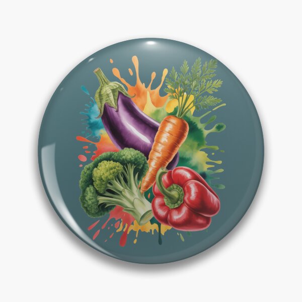 Item preview, Colorful Vegetable Splash Art for Vibrant Eco Vegan Designs   designed and sold by EM&Maker.