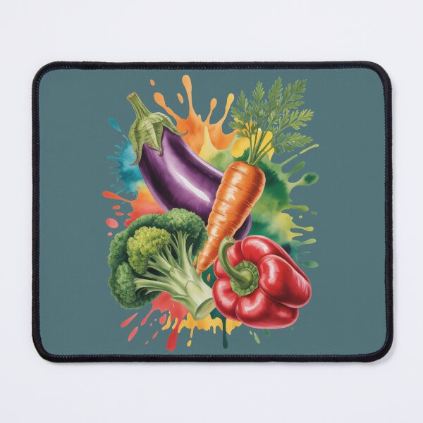 Item preview, Colorful Vegetable Splash Art for Vibrant Eco Vegan Designs designed and sold by EM&Maker.