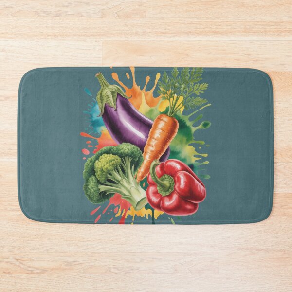 Item preview, Colorful Vegetable Splash Art for Vibrant Eco Vegan Designs   designed and sold by EM&Maker.