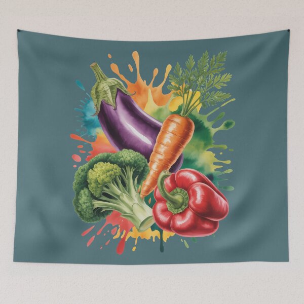 Item preview, Colorful Vegetable Splash Art for Vibrant Eco Vegan Designs   designed and sold by EM&Maker.