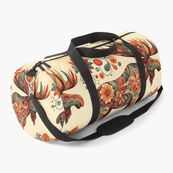 Item preview, Moose with Thai Floral Grace designed and sold by Vanich-Panich.