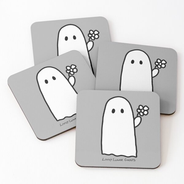 Item preview, Ghost holding a flower 2 designed and sold by LivvyLunar.