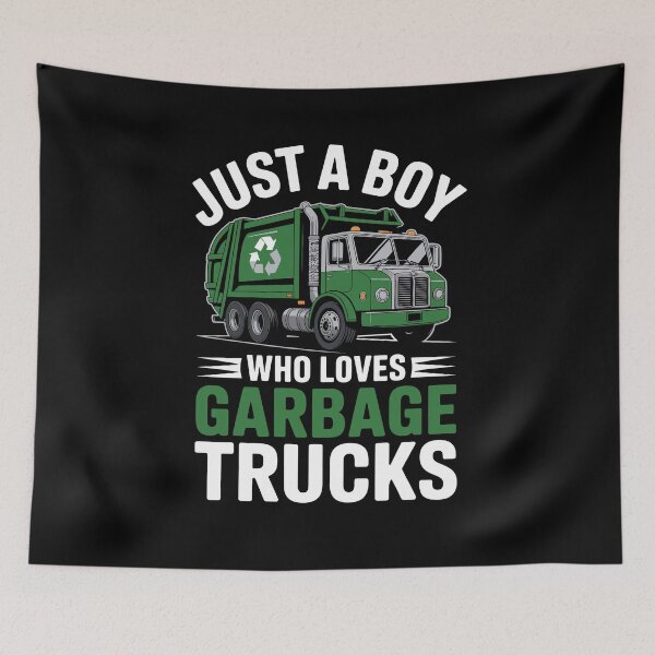 Item preview, Just a Boy Who Loves Garbage Trucks Kids Garbage Truck Birthday designed and sold by tmerchtrends.