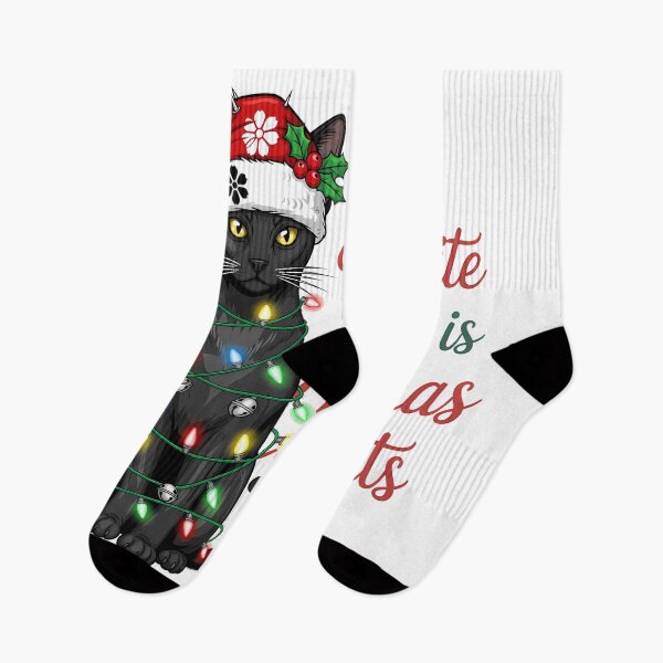 Item preview, My Favorite Color Is Christmas Lights Black Cat Lover designed and sold by BernoNickel.